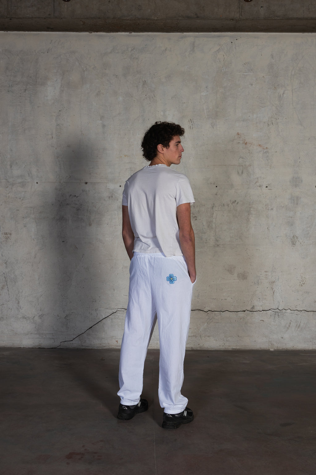 Pantalon en Lin avec broderie (Precommande)